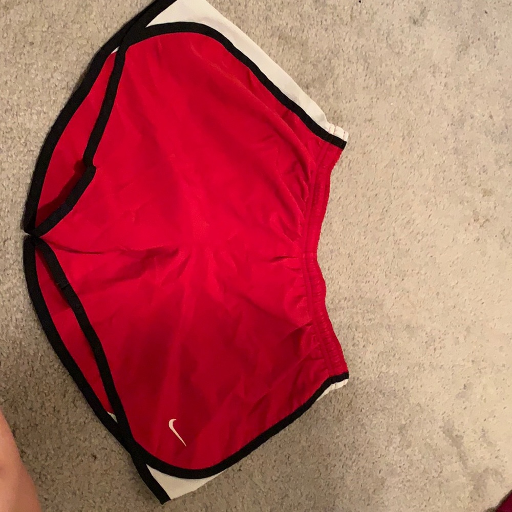Red Nike dry fit shorts